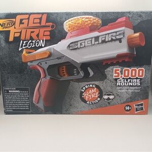 Nerf Gel Fire Blaster with Red and Orange Accents